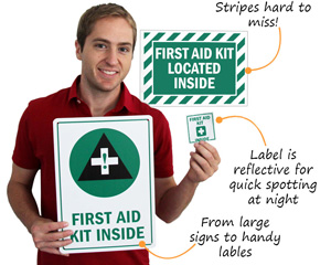 First Aid Kit Signs