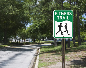 Fitness Trail Post Sign