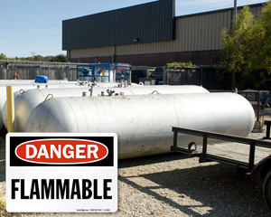 Flammable Material Labels