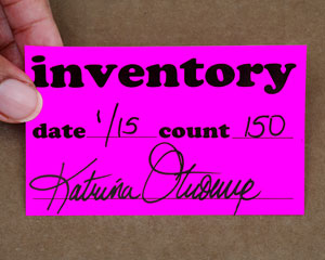 Fluorescent Inventory Labels