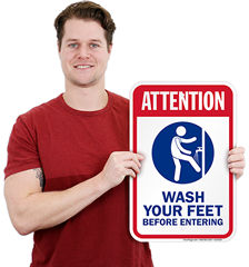Foot Wash Signs
