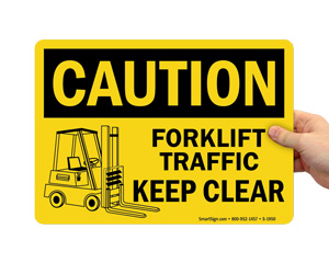 Forklift Area Sign