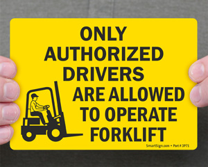 forklift sagety labels