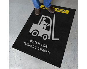 Forklift Caution Floor Mat