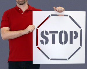 Stop Stencil
