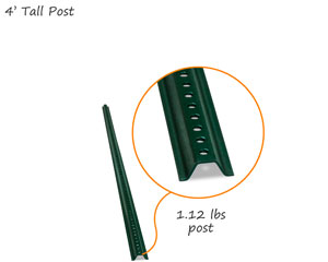 4 Foot Post