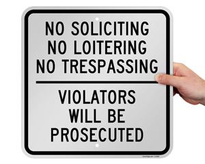 Free No Trespassing Sign