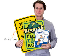 Full color plastic signs