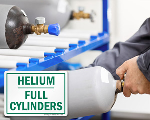 Compressed Gas Full Cylinder Sign