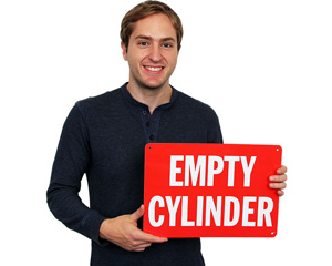 Empty Cylinders Signs