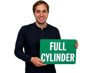 Gas Full Cylinder Signs