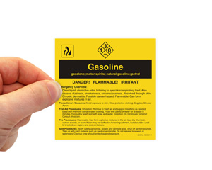 Nfpa Gasoline Label