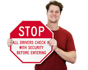 Stop Driver Security Check Sign