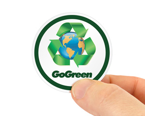 GoGreen™ Hard Hat Decal