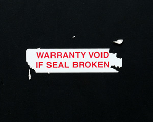 Warranty Void Label