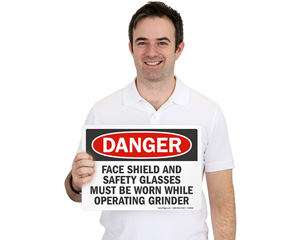 Grinder Safety Signs