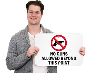 No Guns Allowed Signs