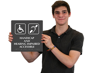Handicapped Accesible Door Sign