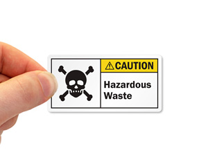 Hazardous Waste Symbol Label