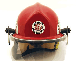 Fire Helmet Rescue Stickers