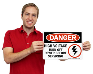 Electricians Only Label