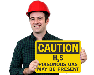 Caution Poisonous Gas Signs