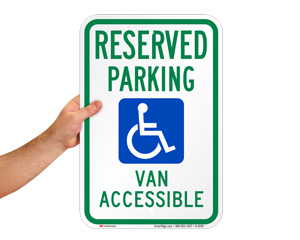 Reserved Parking Indiana Sign