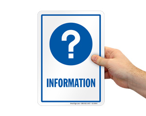 Information Door Sign
