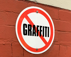 No Graffiti Symbol Sign