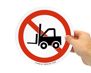 Iso Forklift Sign