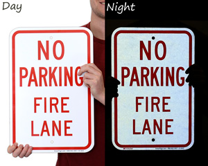 No Parking Fire Lane Kansas Sign