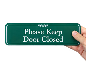 Keep Door Closed Labels