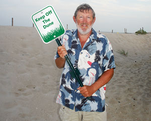 Keep off dune sign