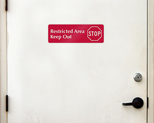 Keep Out Door Signs