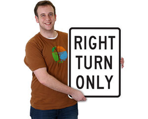 Keep Left and Keep Right Signs