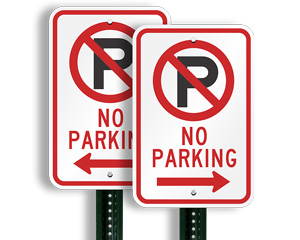 No Parking Kentucky Stake Sign