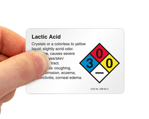Lactic Acid Label