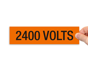 2400 Volt Large Label