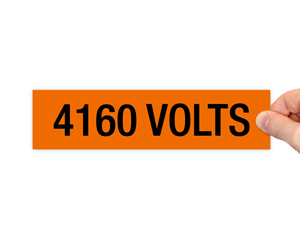 Electrical 4160 Volts Labels