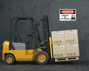 Forklift Warning Sign