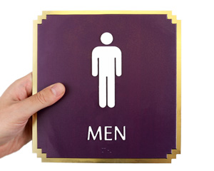 Men Restroom Sign