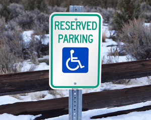 Reserved Parking Handicap Sign