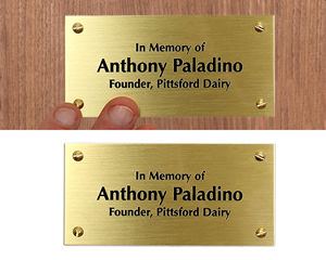 Brass Memorial Custom Text Plaques