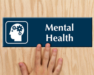 Engraved Mental Health Sign