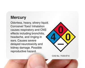 Nfpa Mercury Label