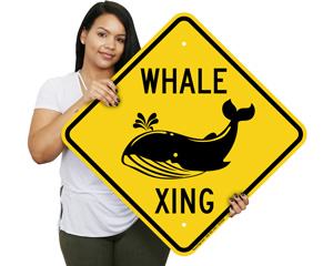 Whale Xing Sign