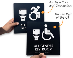 New York ada symbol versus national ada symbol