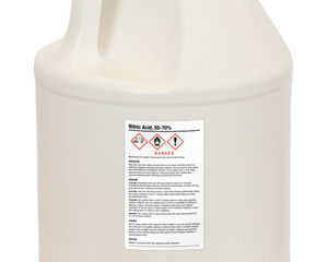 Nitric Acid Chemical Label