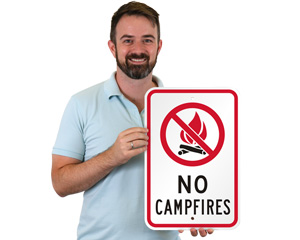 No Campfire Sign