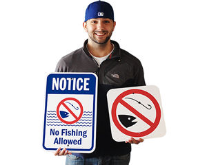 No Fishing Signs